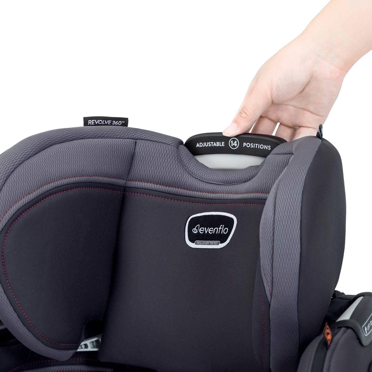 Revolve360 Extend All-In-One Rotational Car Seat with Quick Clean Cover (Rowe Pink)