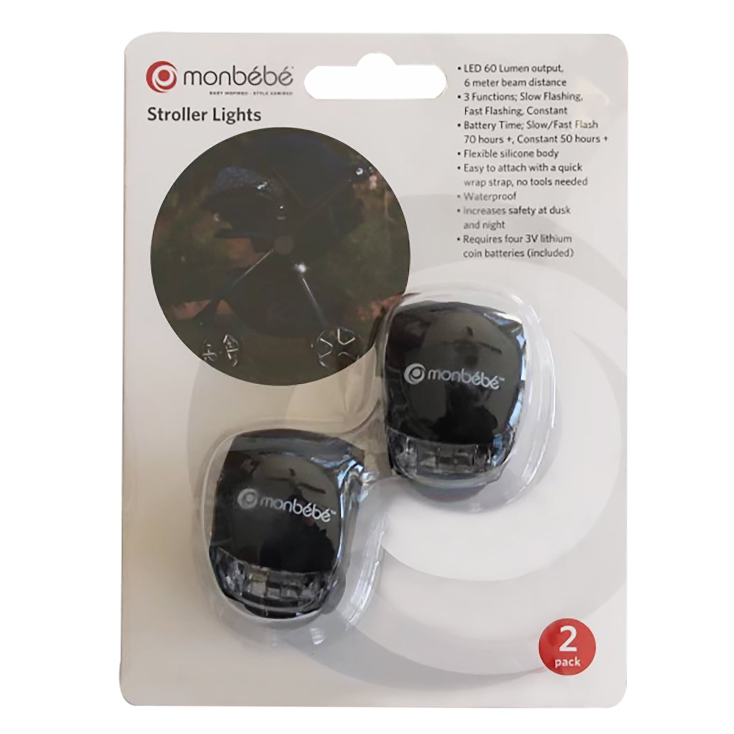 Stroller Lights, Black