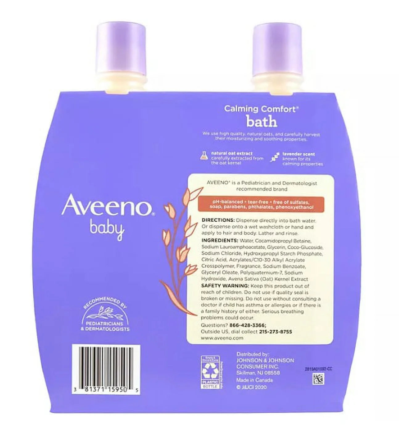 Baby Calming Comfort Bath Wash (18 Fl. Oz., 2 Pk.)