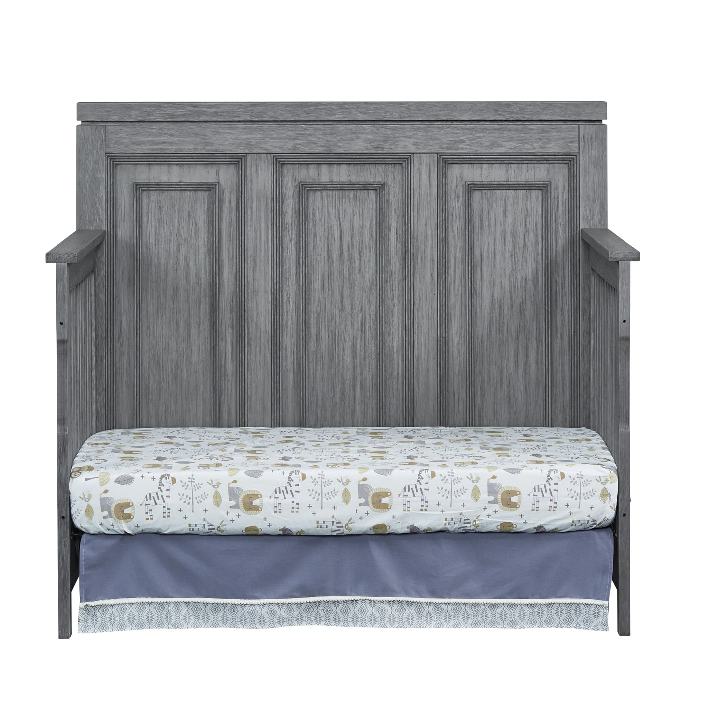 Manchester 4-In-1 Convertible Crib, Rustic Gray, Greenguard Gold Certified