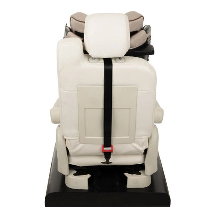 Gold Revolve360 Rotational Car Seat with Eco-Friendly Fabric, Champagne
