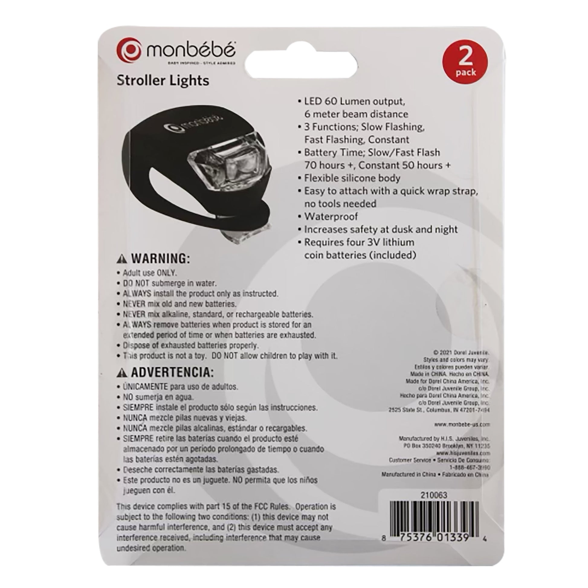Stroller Lights, Black