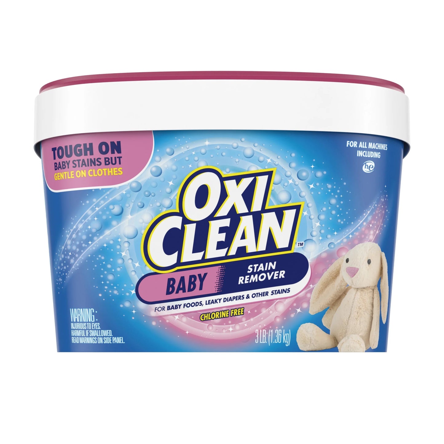 (3 Pack)  Versatile Baby Laundry Stain Remover and Baby Stain Soaker, 3 Lb