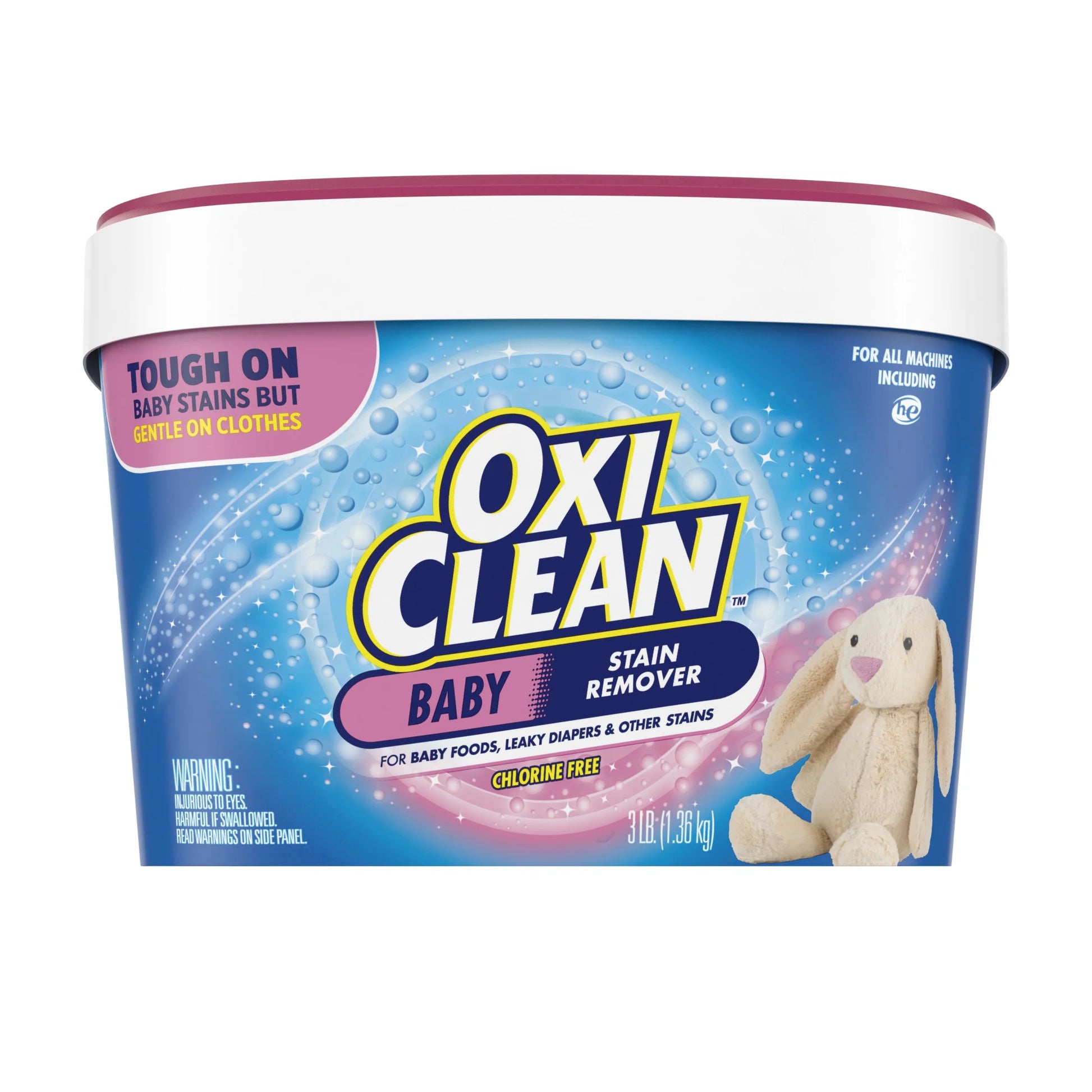(3 Pack)  Versatile Baby Laundry Stain Remover and Baby Stain Soaker, 3 Lb