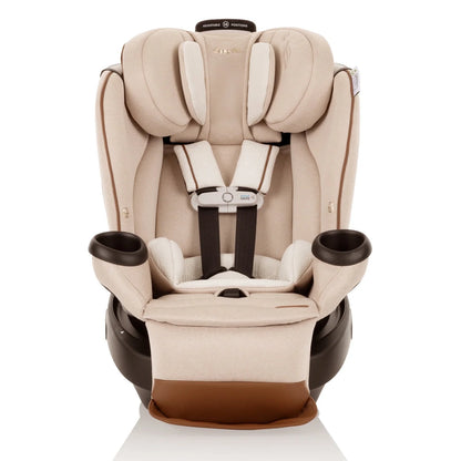 Gold Revolve360 Rotational Car Seat with Eco-Friendly Fabric, Champagne