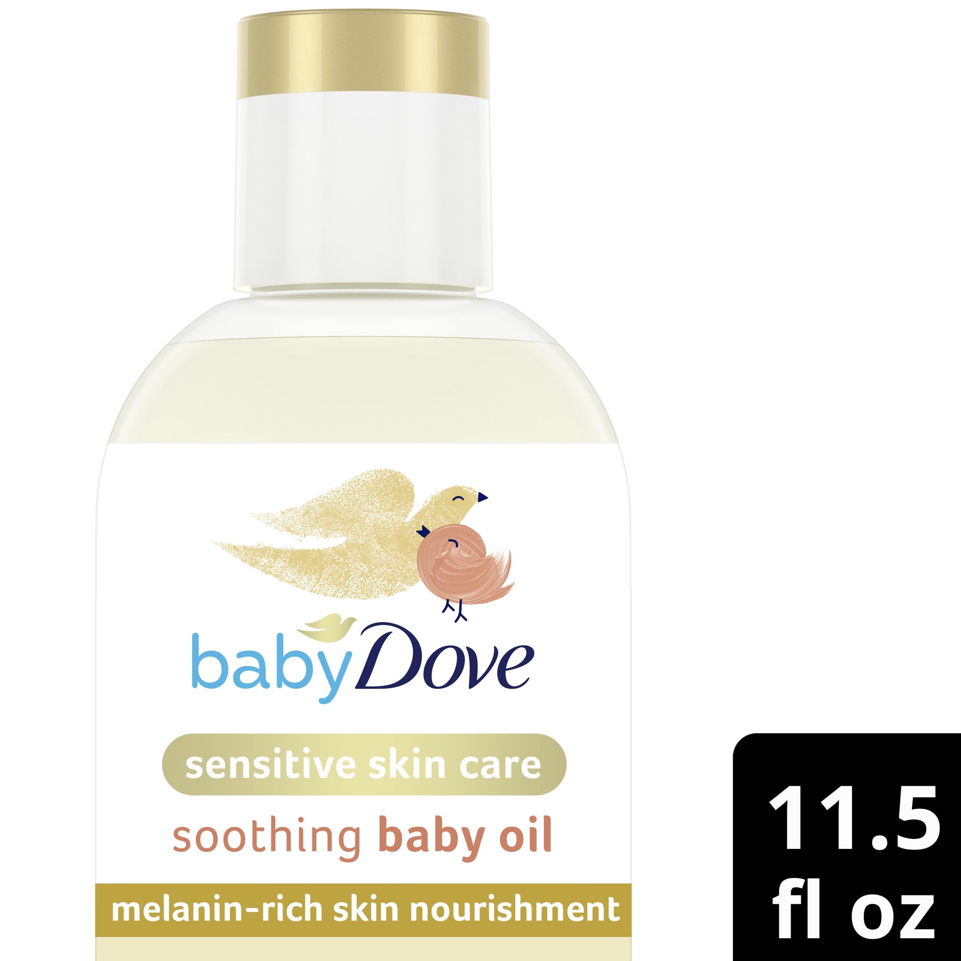 (2 Pack)  Melanin-Rich Skin Nourishment Baby Oil Sensitivity All Newborn Skin, 11.5 Oz