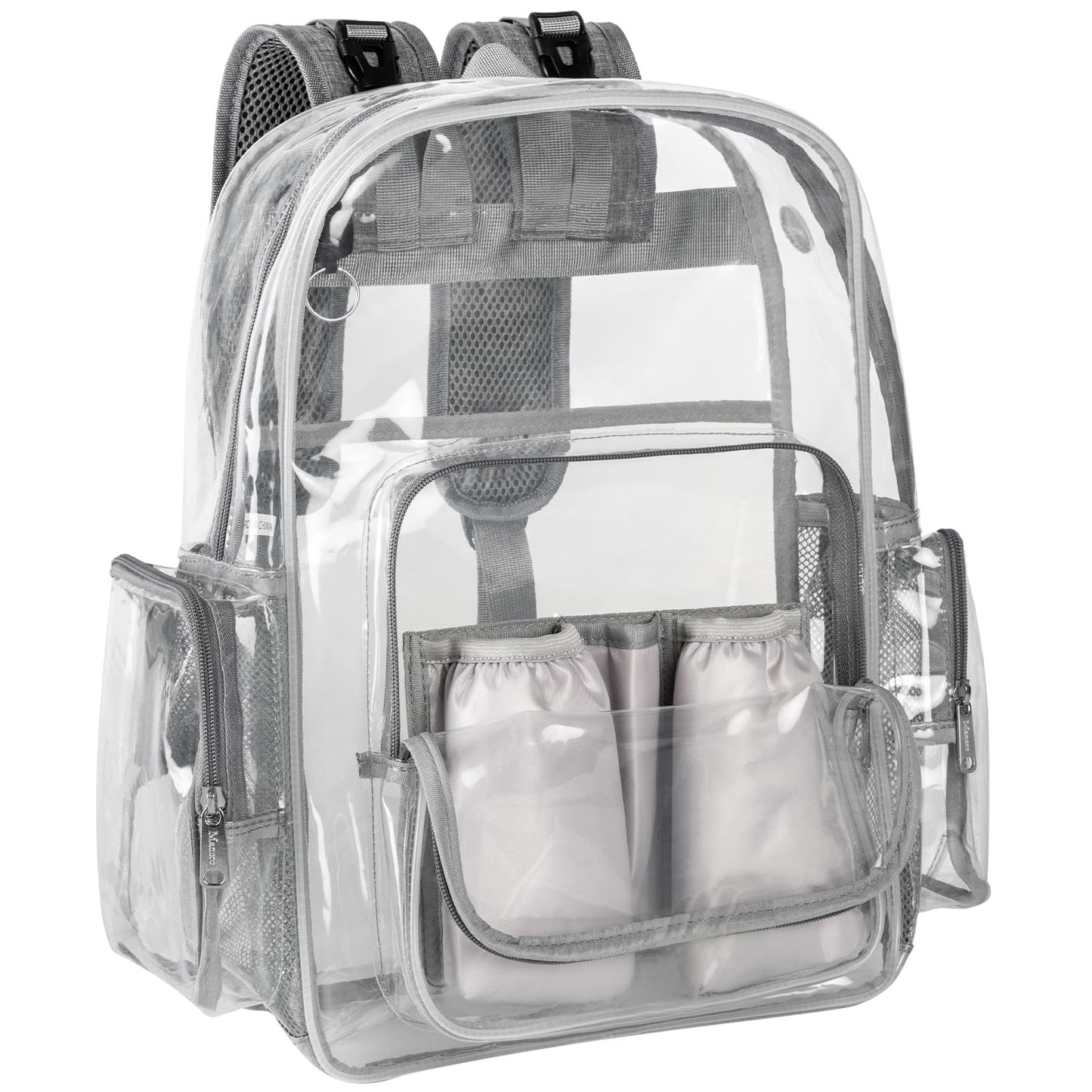 Mancro Diaper Bag Backpack, Clear Baby Bag Heavy Duty Transparent Back