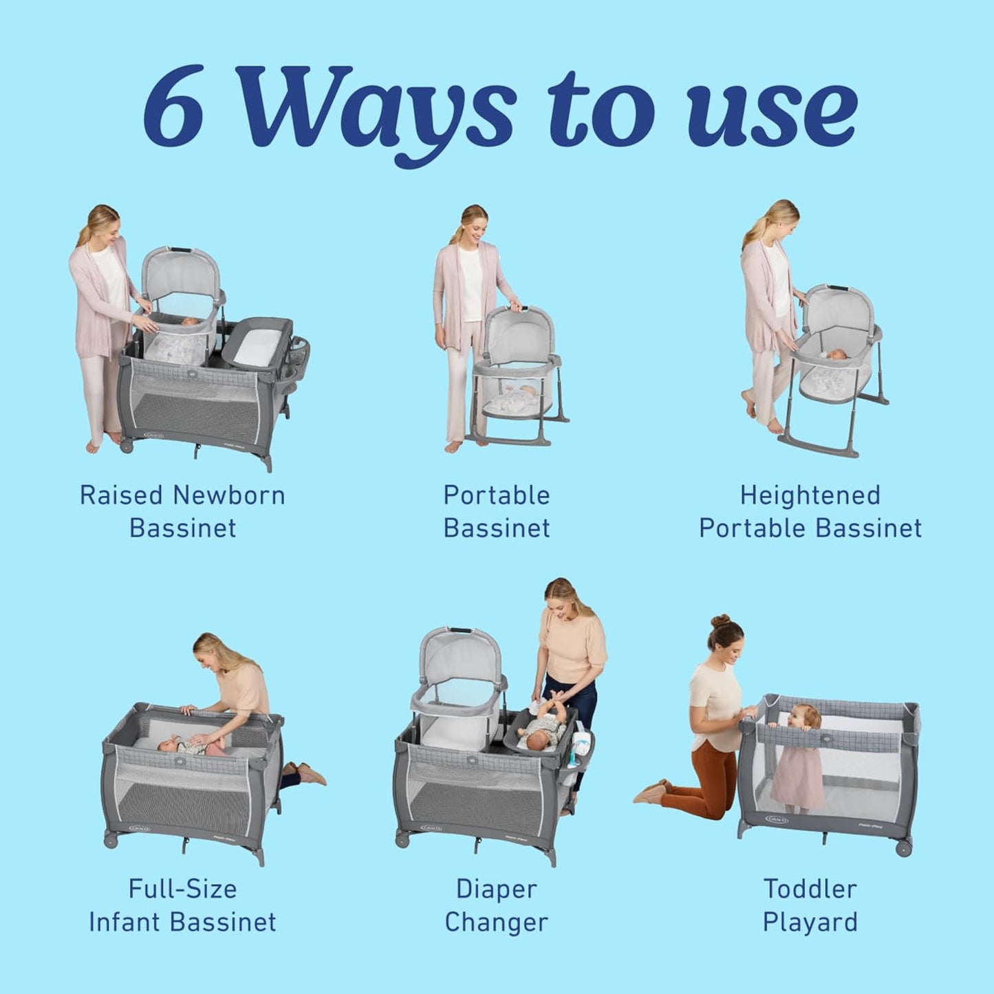 Graco Pack 'N Play Day2Dream Travel Bassinet 