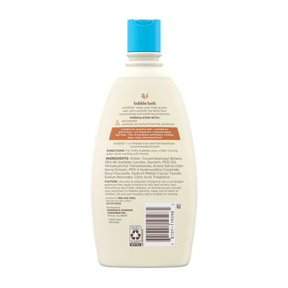 Baby Sensitive Skin Bubble Bath with Oat Extract, 19.2 Fl. Oz