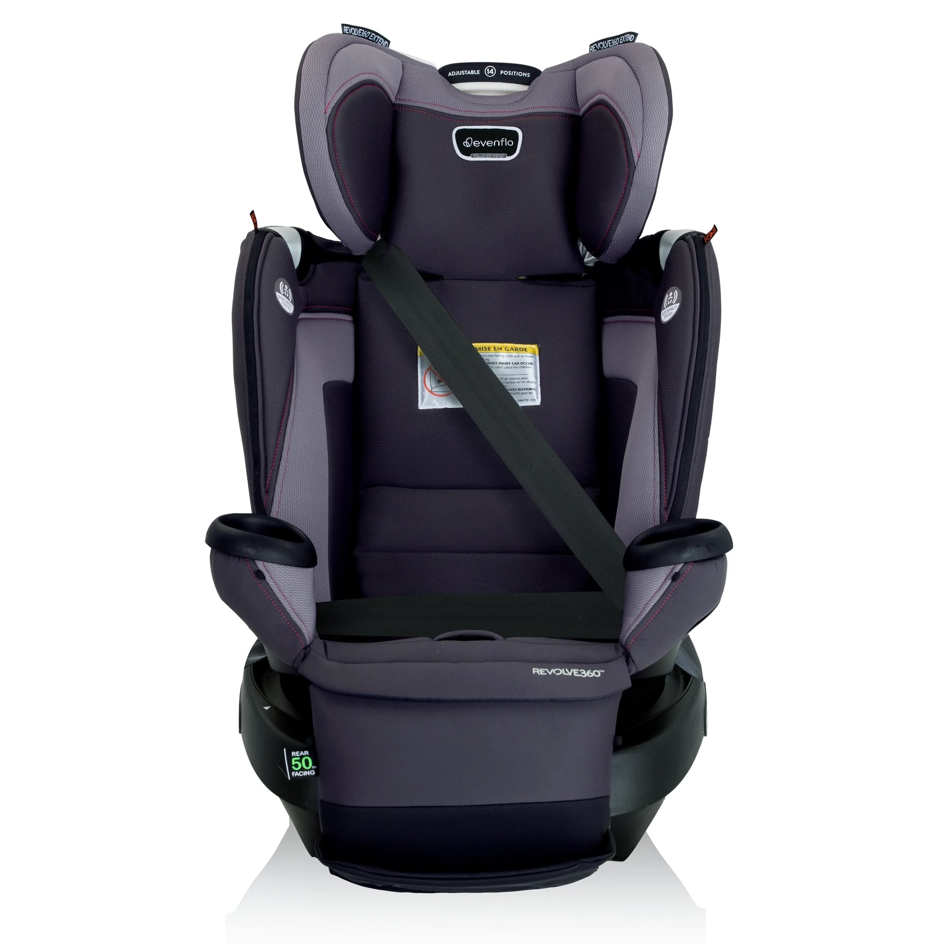 Revolve360 Extend All-In-One Rotational Car Seat with Quick Clean Cover (Rowe Pink)