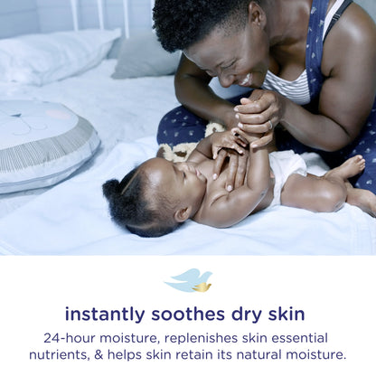 Baby  Moisture Rich Hypoallergenic Holiday Gift for New Moms Includes Body Lotion, Body Wash & Bath Sponge for Delicate Skin, 3 Count