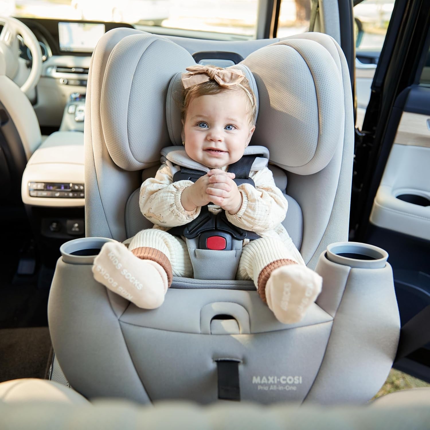 Pria All-In-One Convertible Car Seat, Infant to Toddler Car Seat, Easy-Install Harness, Machine-Washable Cover, 5-100 Lbs, Seafaring