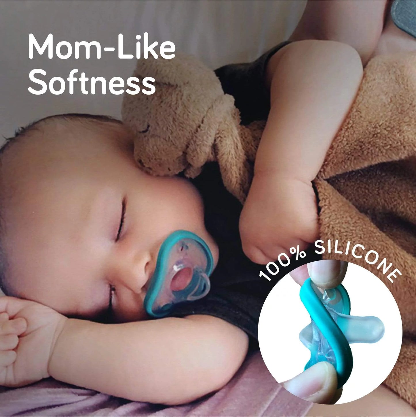 Flexy Newborn Pacifier, 0-3M - White