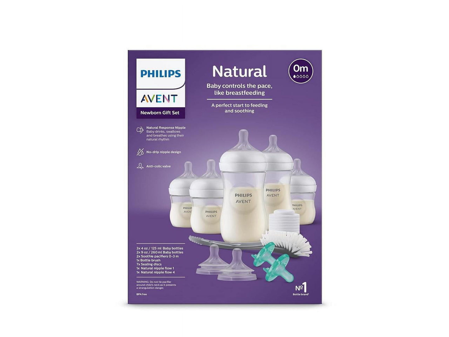 Philips  Natural Baby Bottle Newborn Baby Gift Set, SCD838/02