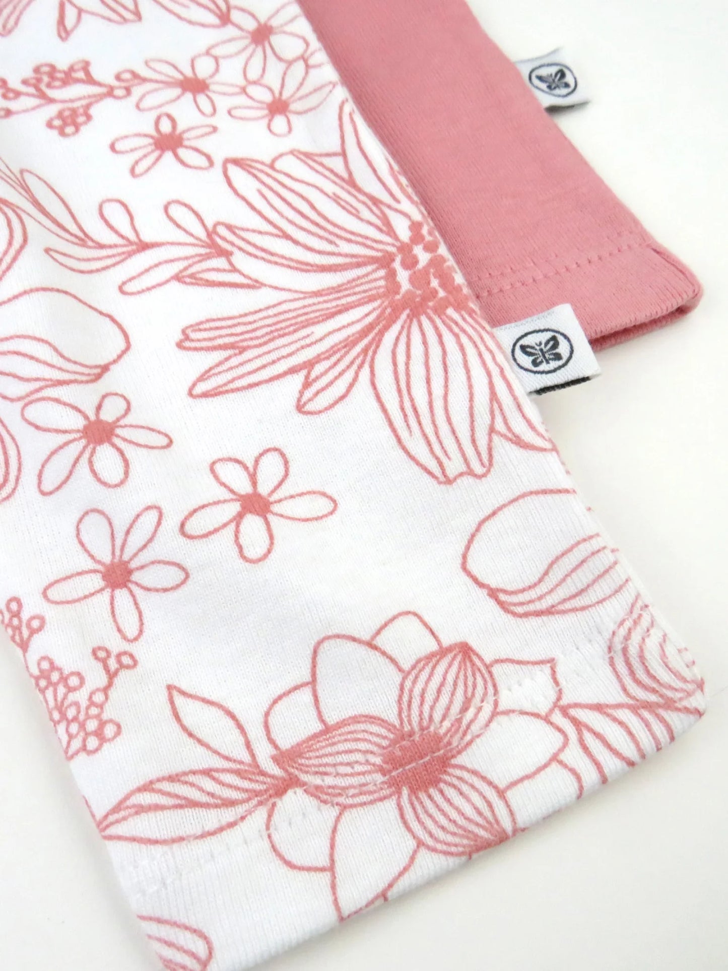 Baby Boy or Girl Gender Neutral Organic Cotton Footless Harem Pant, 2 Pack (Newborn-24 Months)