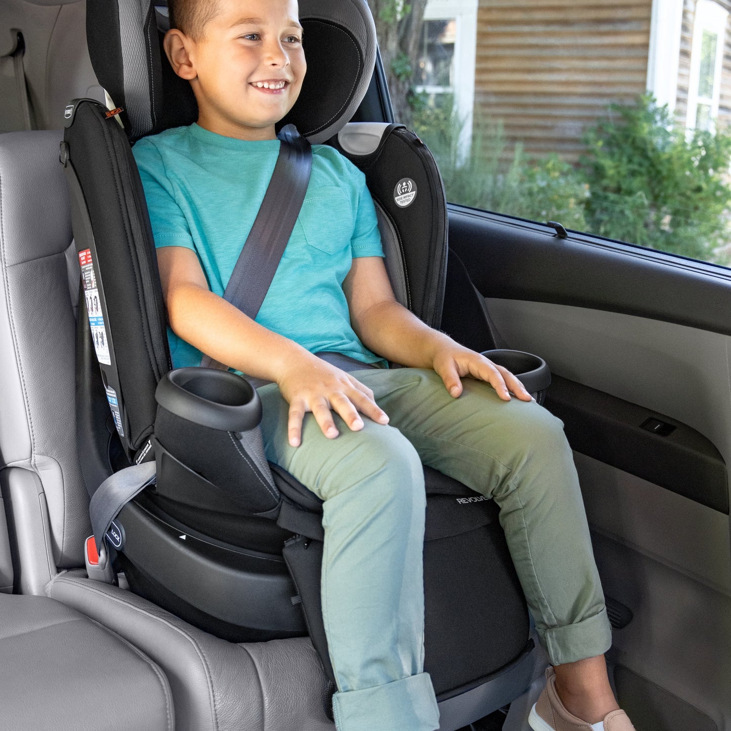 Revolve360 Extend All-In-One Rotational Car Seat with Quick Clean Cover (Rowe Pink)