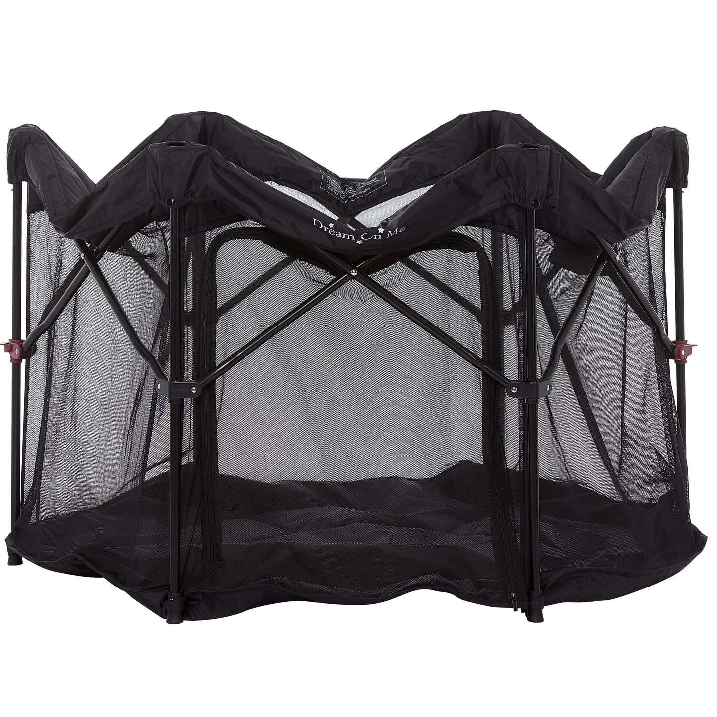 Onyx Baby Play Yard Set with Canopy, Black
