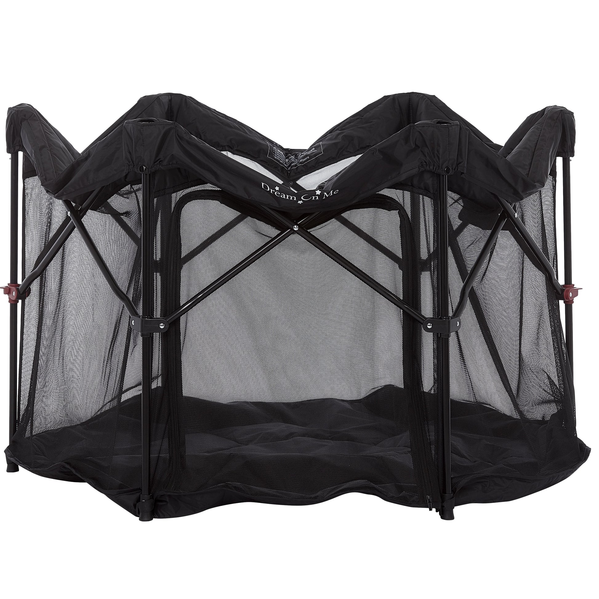Onyx Baby Play Yard Set with Canopy, Black