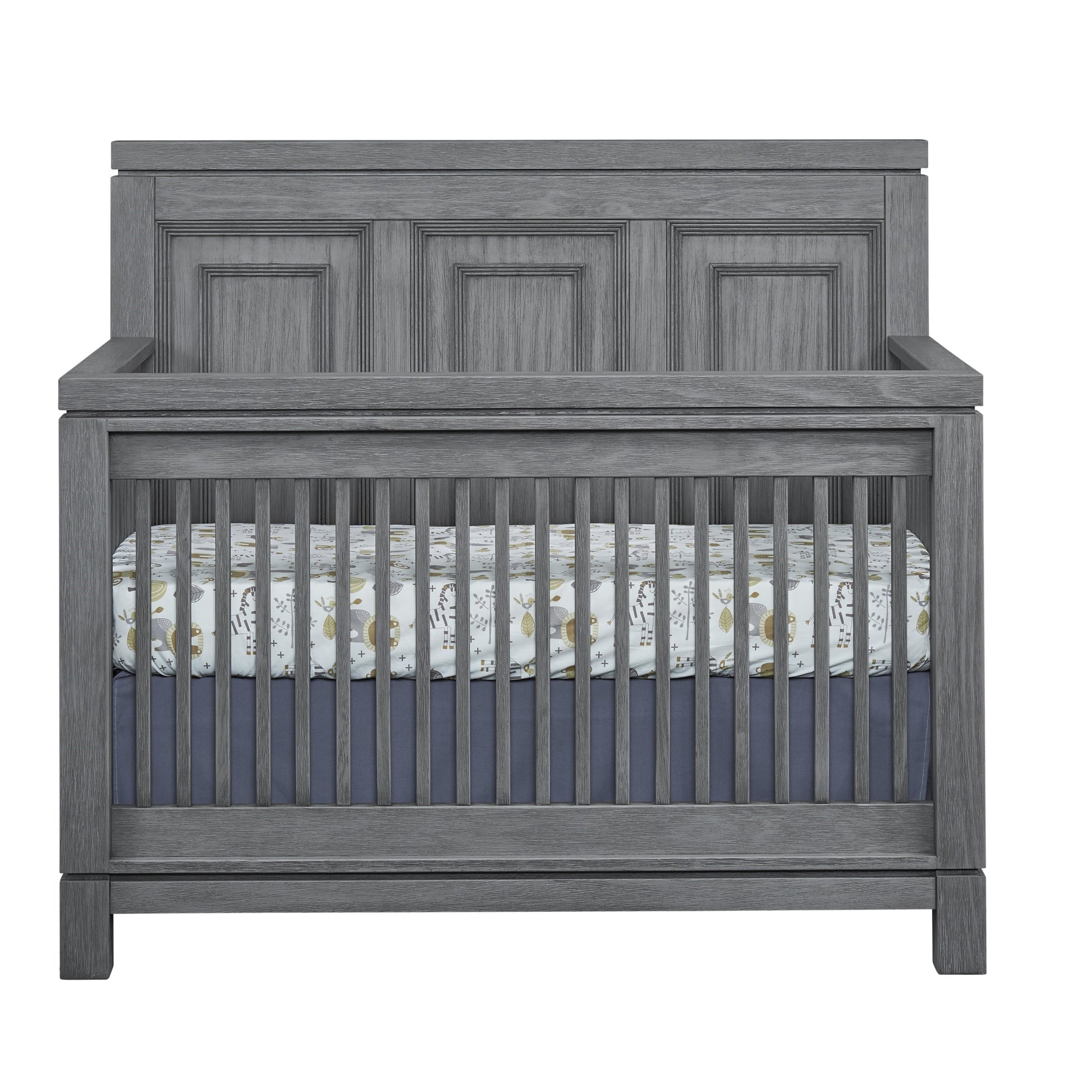 Manchester 4-In-1 Convertible Crib, Rustic Gray, Greenguard Gold Certified
