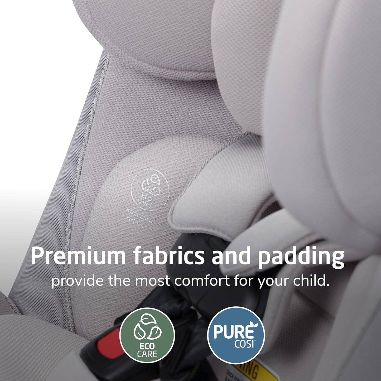 Pria Max 3-In-1 Convertible Car Seat, Infant to Toddler Car Seat, Clipquick Magnetic Chest Clip, Quick-Install Latch, Machine-Washable Cover, 5-100 Lbs, Oyster Shell