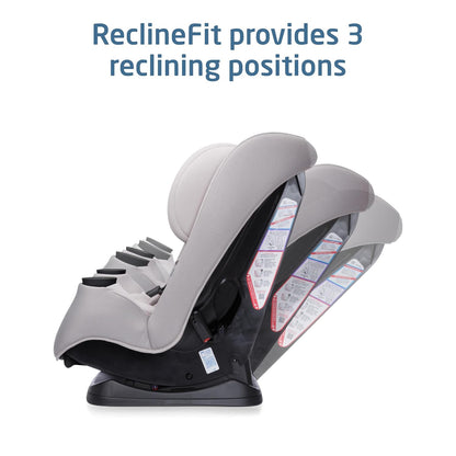 Pria Max 3-In-1 Convertible Car Seat, Infant to Toddler Car Seat, Clipquick Magnetic Chest Clip, Quick-Install Latch, Machine-Washable Cover, 5-100 Lbs, Oyster Shell