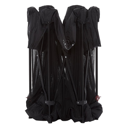 Onyx Baby Play Yard Set with Canopy, Black