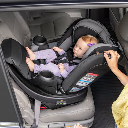 Revolve360 Extend All-In-One Rotational Car Seat with Quick Clean Cover (Rowe Pink)