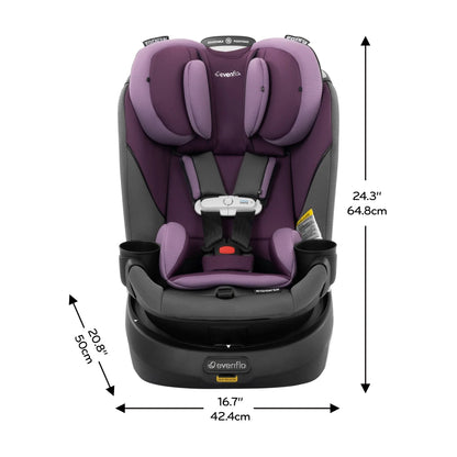 Gold Revolve360 Slim 2-In-1 Rotational Car Seat with Sensorsafe (Amethyst)