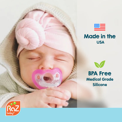 Jollypop Baby Pacifier Newborn, 0-3M BPA Free (3 Count Variety)