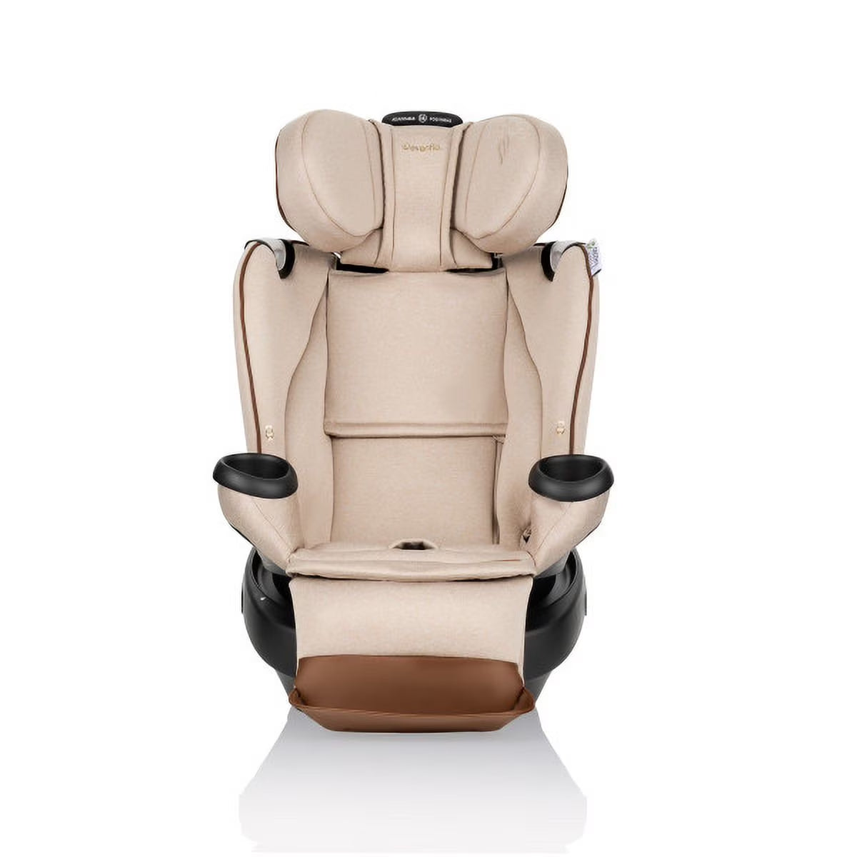 Gold Revolve360 Rotational Car Seat with Eco-Friendly Fabric, Champagne
