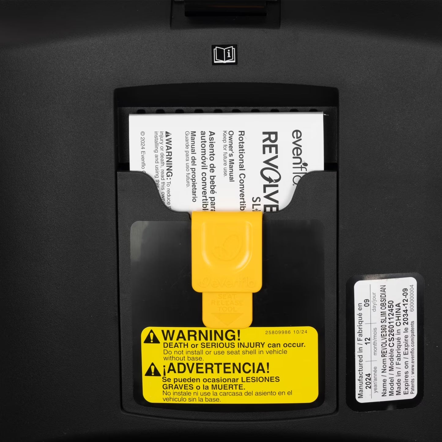 Gold Revolve360 Slim 2-In-1 Rotational Car Seat with Sensorsafe (Amethyst)
