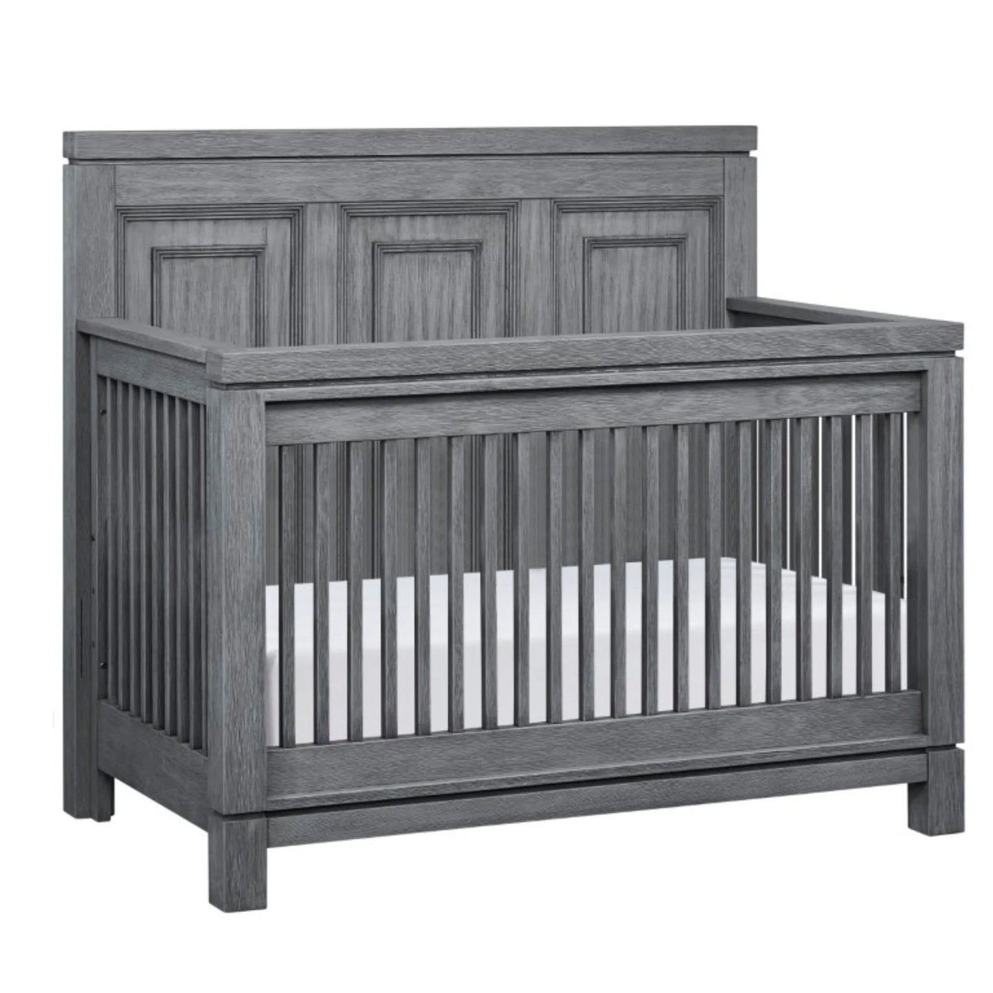 Manchester 4-In-1 Convertible Crib, Rustic Gray, Greenguard Gold Certified