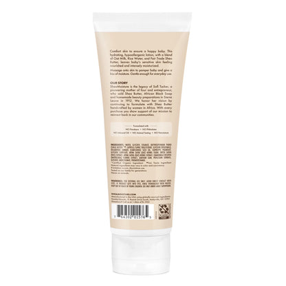 Baby Lotion Oat Milk & Rice Water for Sensitive Skin with Shea Butter and Sunflower Seed Oil 8 Oz