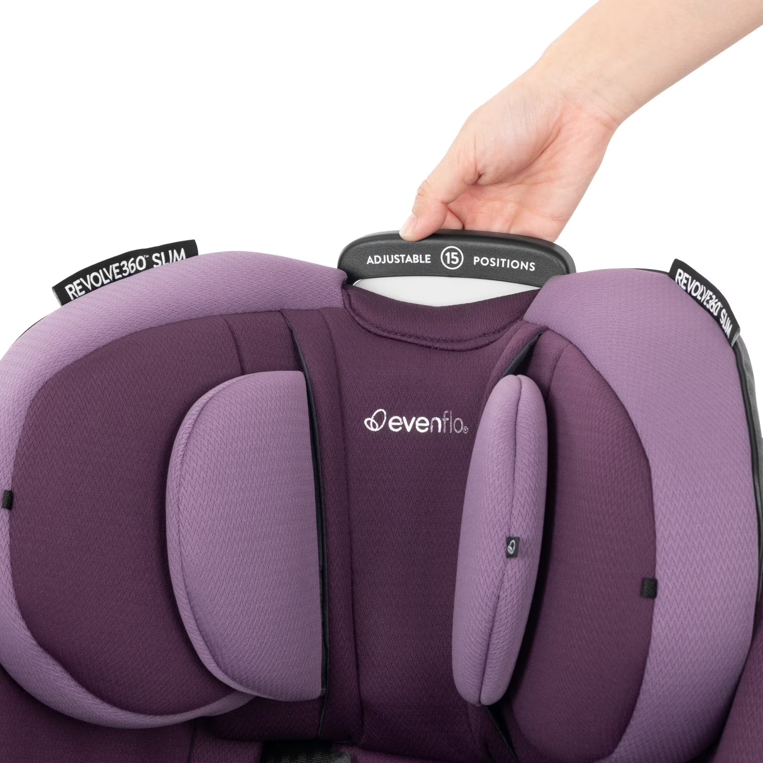Gold Revolve360 Slim 2-In-1 Rotational Car Seat with Sensorsafe (Amethyst)