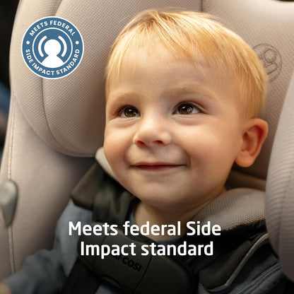 Pria Max 3-In-1 Convertible Car Seat, Infant to Toddler Car Seat, Clipquick Magnetic Chest Clip, Quick-Install Latch, Machine-Washable Cover, 5-100 Lbs, Oyster Shell