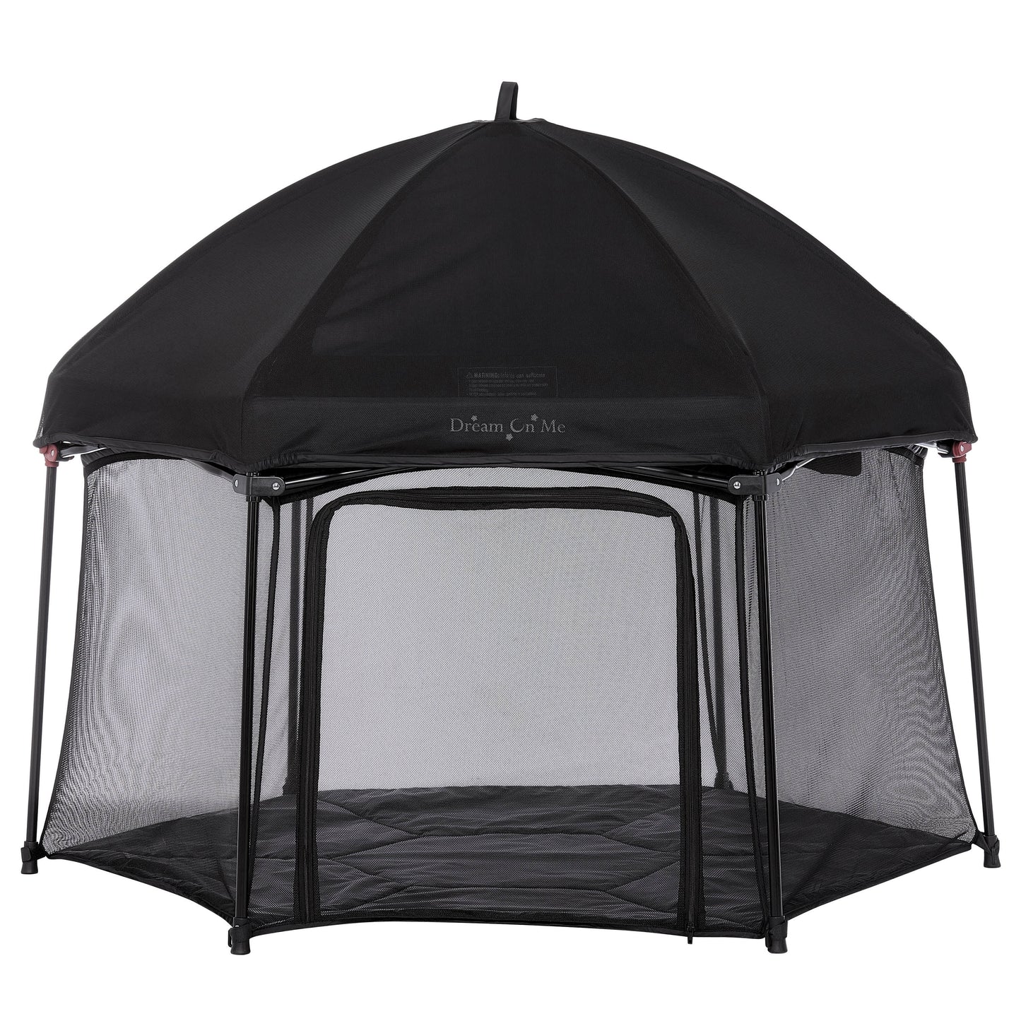 Onyx Baby Play Yard Set with Canopy, Black