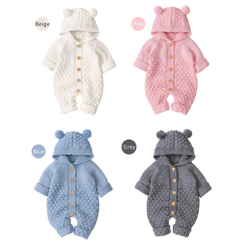Newborn Unisex Bear Rompers