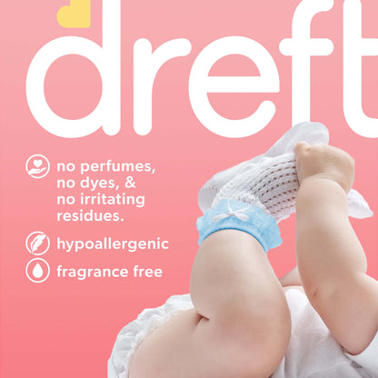 Baby Free & Gentle Liquid Laundry Detergent, Sensitive Skin, Hypoallergenic, 64 Loads, 92 Fl Oz