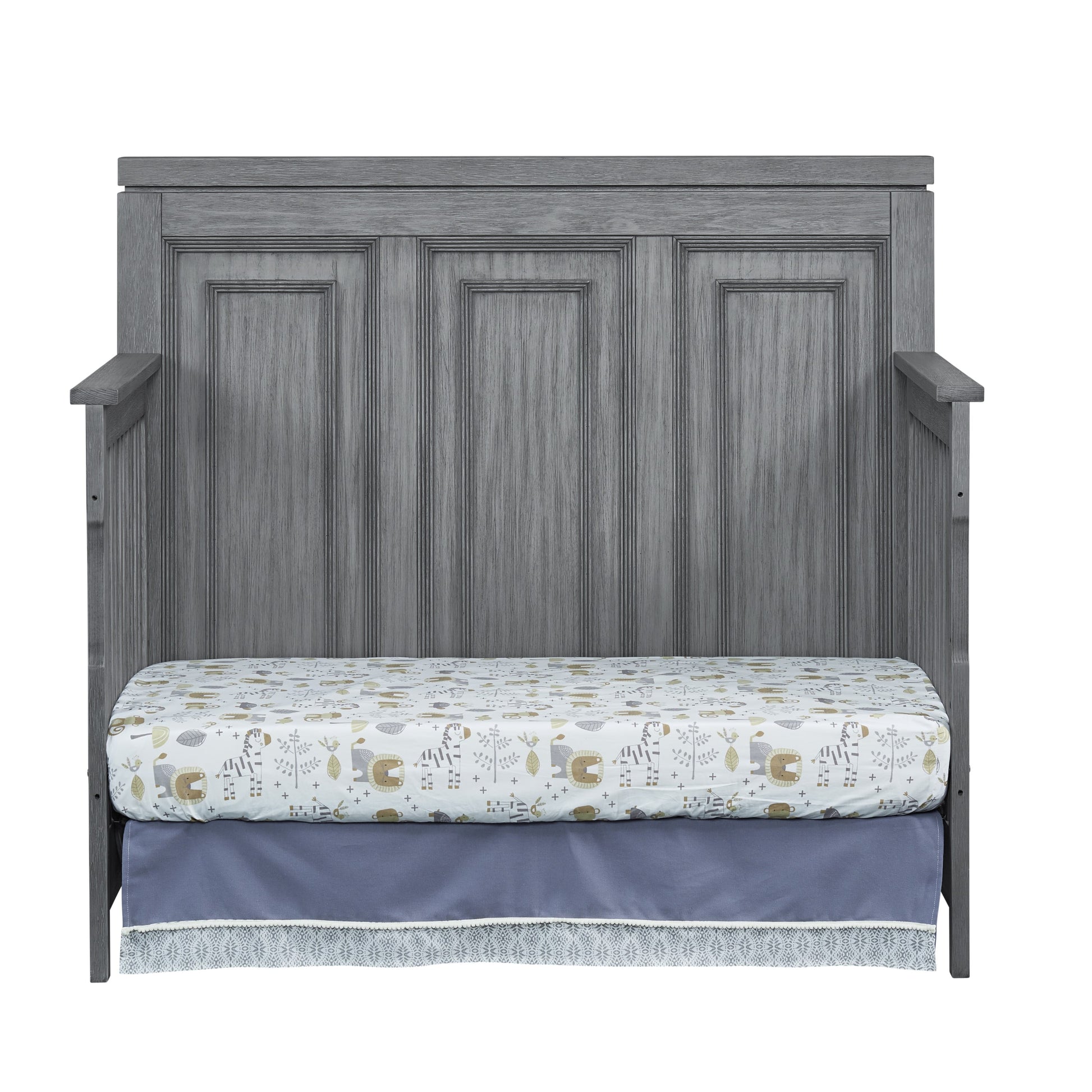 Manchester 4-In-1 Convertible Crib, Rustic Gray, Greenguard Gold Certified