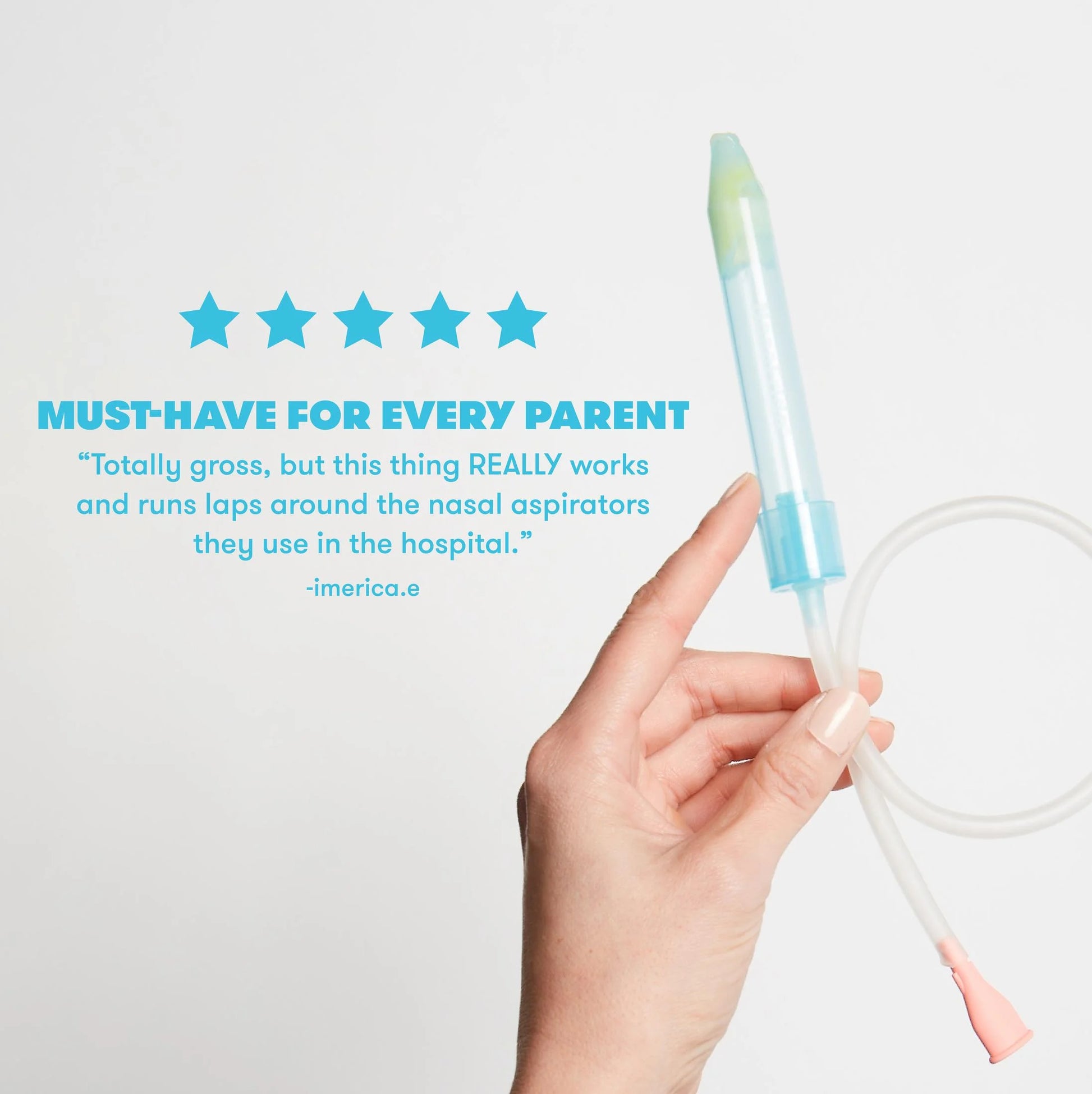 Nose Frida Snot Sucker Nasal Aspirator for Baby Nasal Congestion