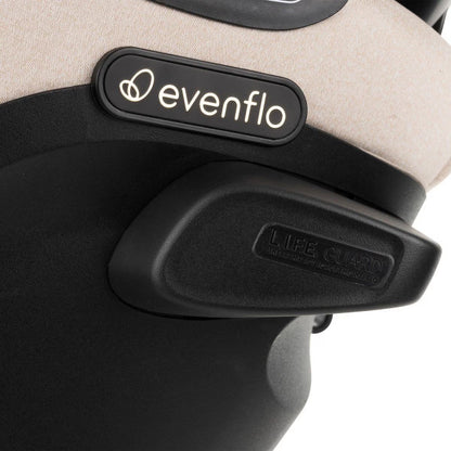 Gold Revolve360 Rotational Car Seat with Eco-Friendly Fabric, Champagne