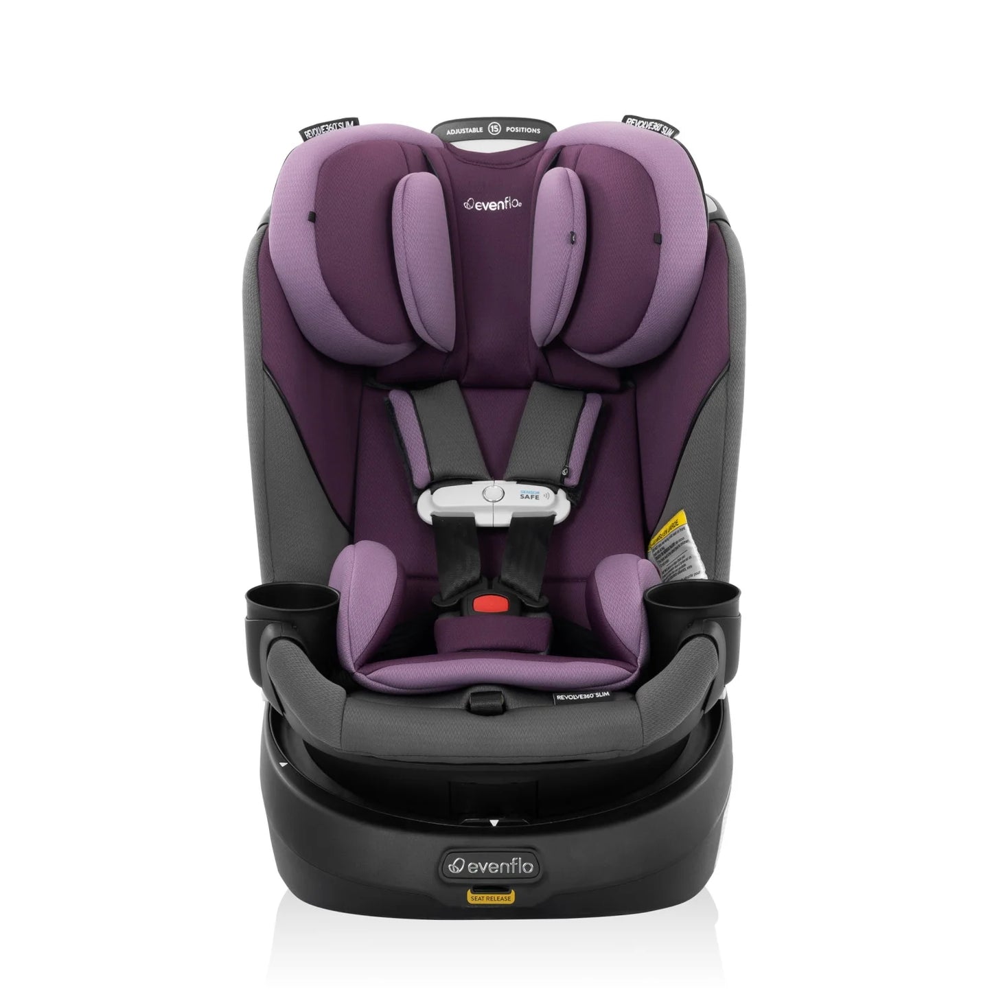 Gold Revolve360 Slim 2-In-1 Rotational Car Seat with Sensorsafe (Amethyst)