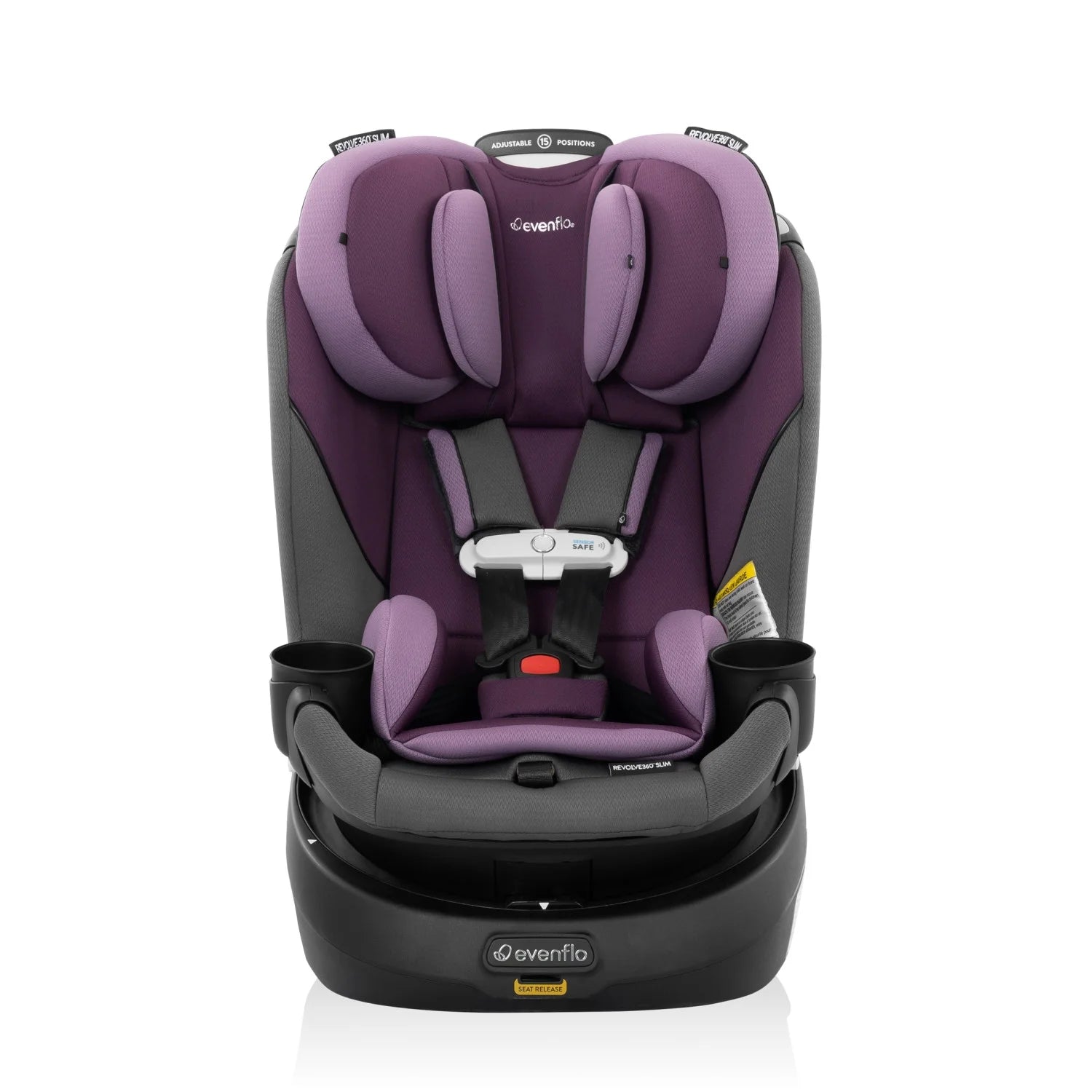 Gold Revolve360 Slim 2-In-1 Rotational Car Seat with Sensorsafe (Amethyst)