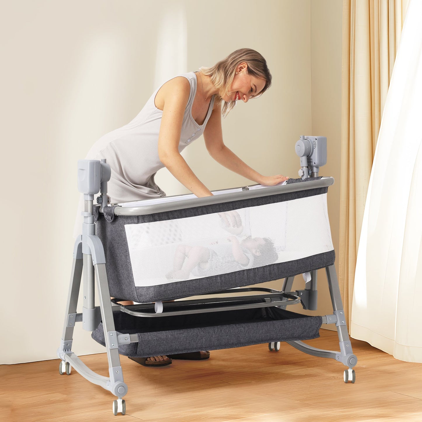 Multi-functional Electric Rocking Bassinet