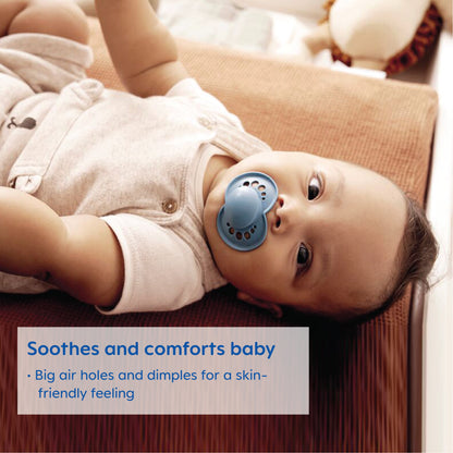 Night Pacifier, 6-16 Months, Unisex, 2 Pack with Self-Sterilizing Case