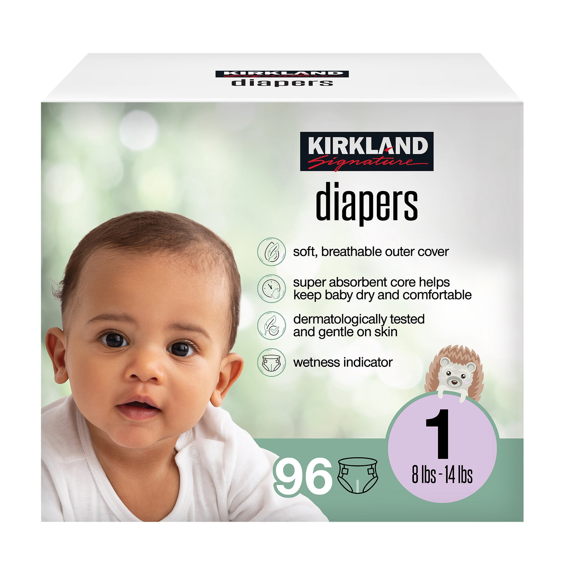 Kirkland Signature Diaper Size 1, 96-Count