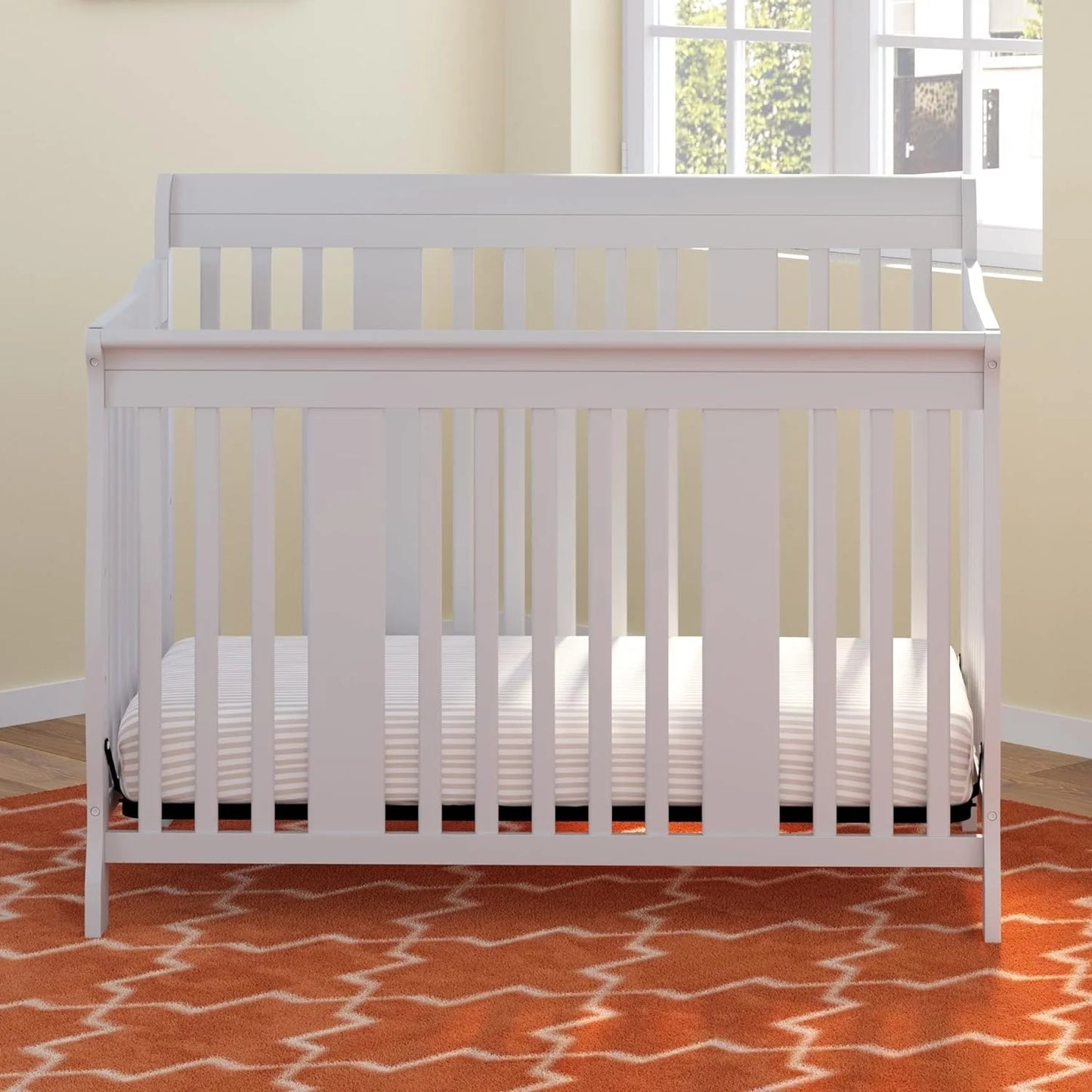 Tuscany 4-In-1 Convertible Baby Crib White