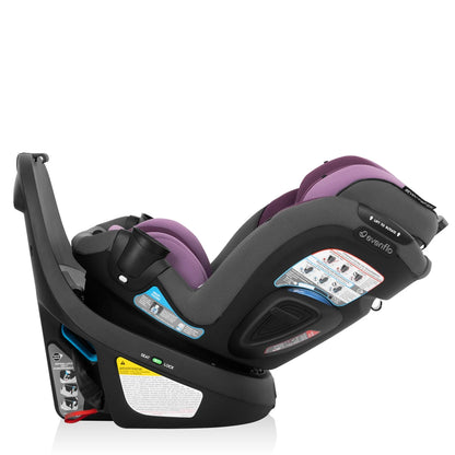Gold Revolve360 Slim 2-In-1 Rotational Car Seat with Sensorsafe (Amethyst)