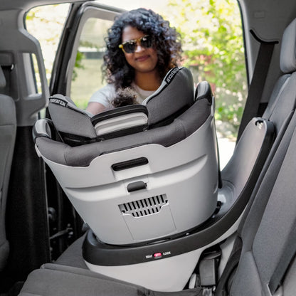 Gold Revolve360 Slim 2-In-1 Rotational Car Seat with Sensorsafe (Amethyst)